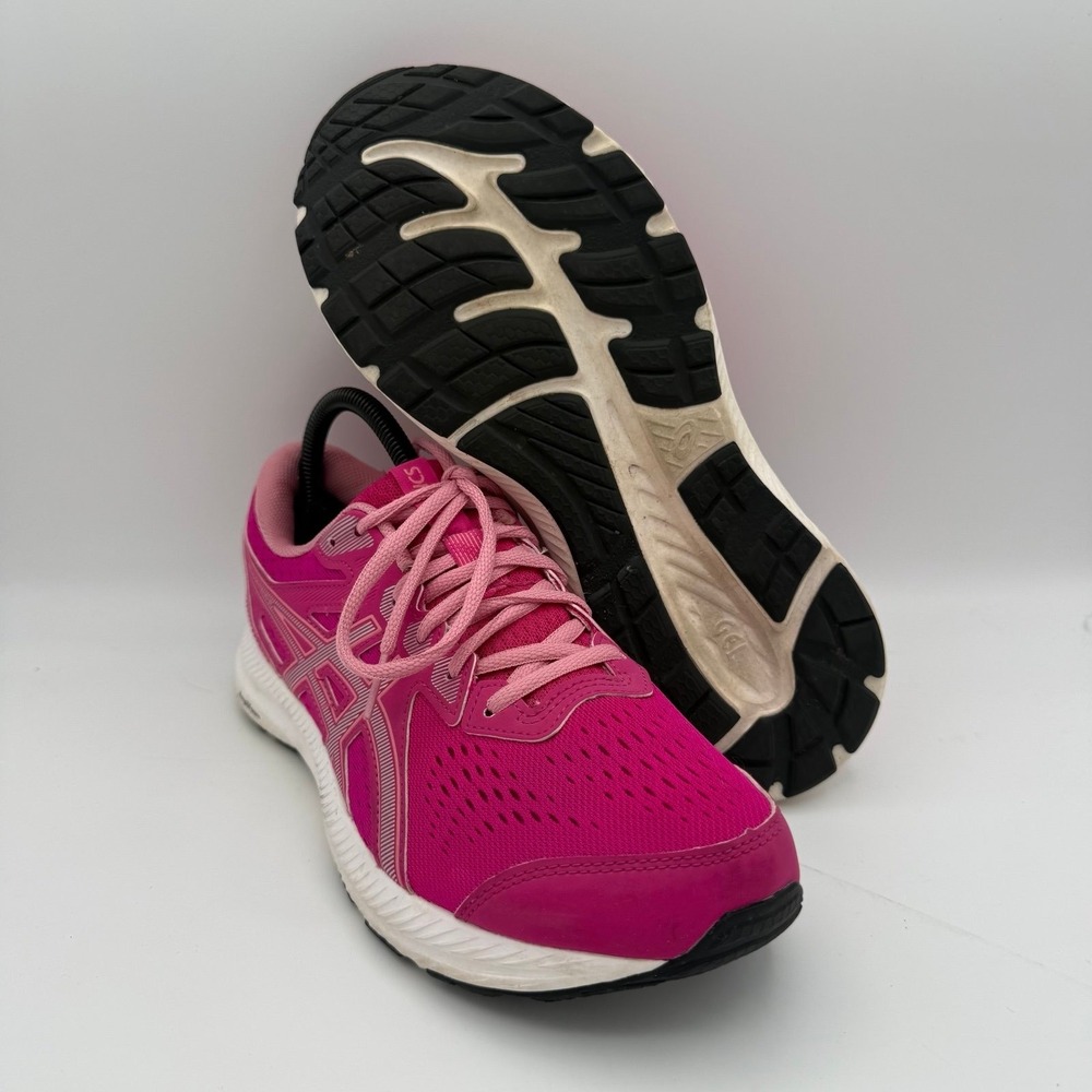Women's ASICS Gel-Contend 8 Vibrant Pink Rave Athletic Running Shoes Size 9